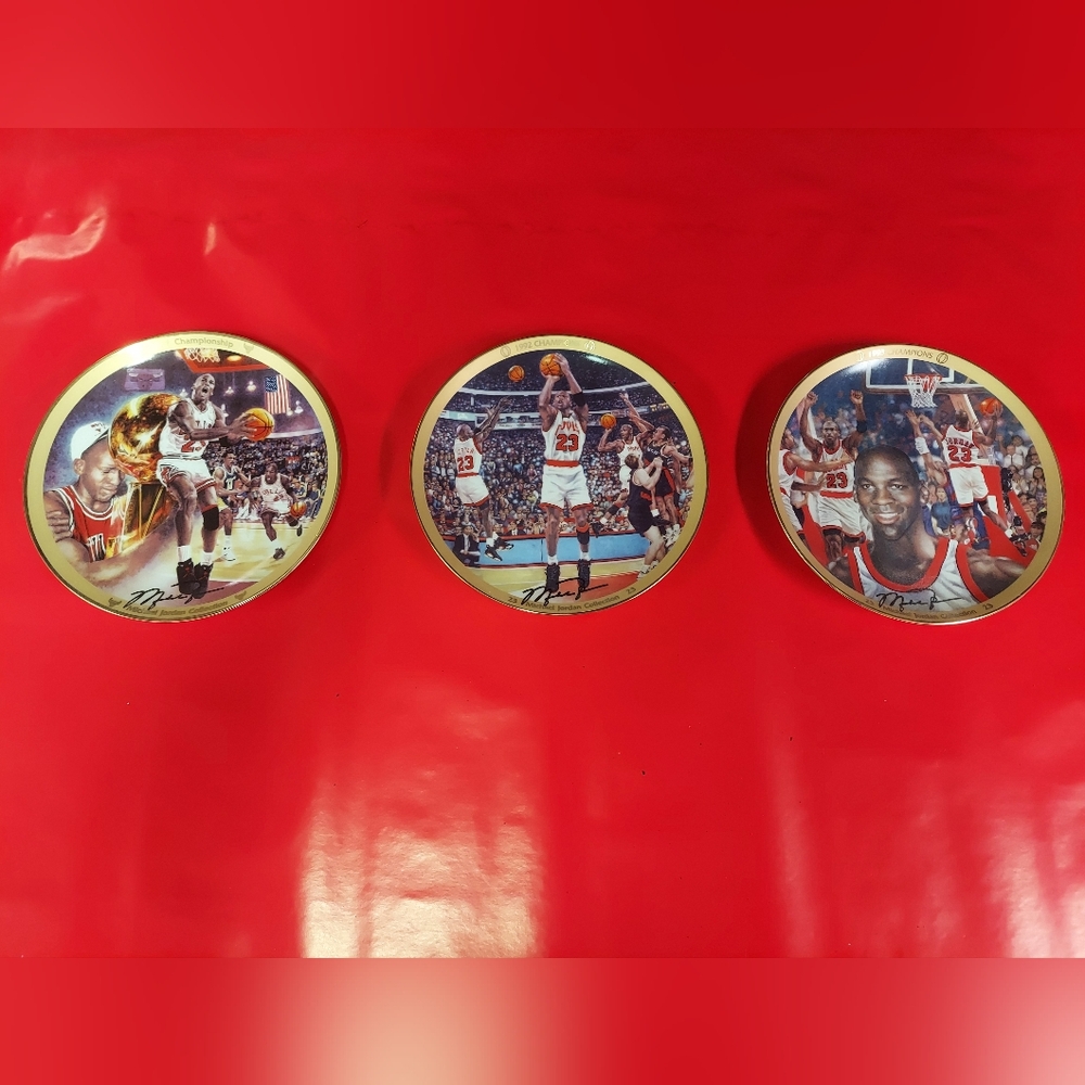 Michael Jordan Championship Plates
